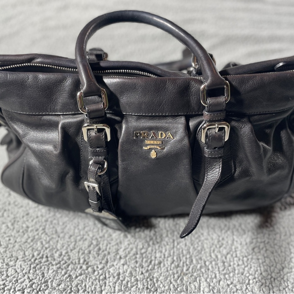 Prada Black Leather Handbag